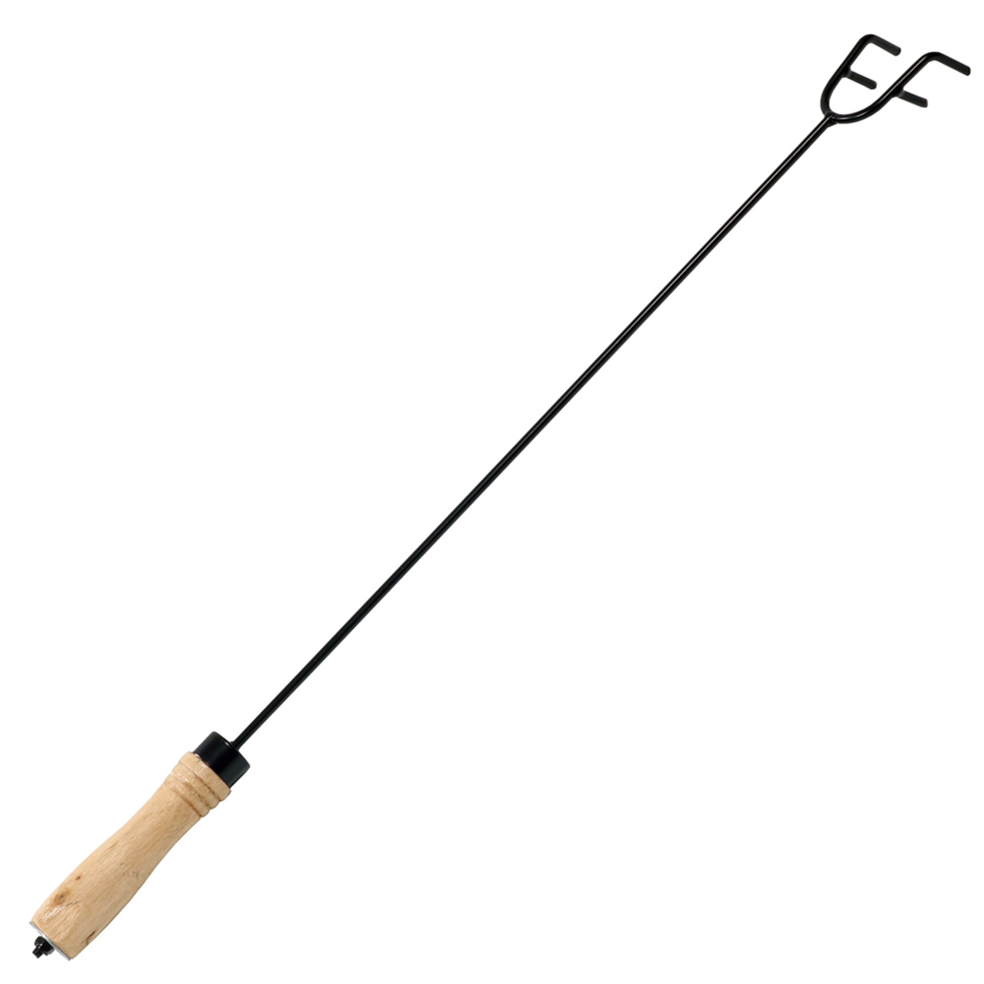 Sunnydaze Decor Fire Pit Poker - 26in., Steel, Wood Handle, Model# NB-WP201